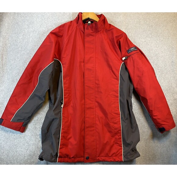 GAP Kids Boys XXL Insulated Snow Ski Jacket Red Gray Pockets Logo Youth‎ Winter - Picture 1 of 16